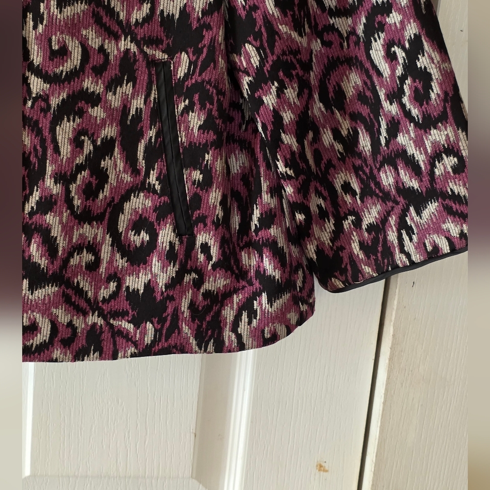 Element Pink And Black Patterned Button Down Shirt - image 5